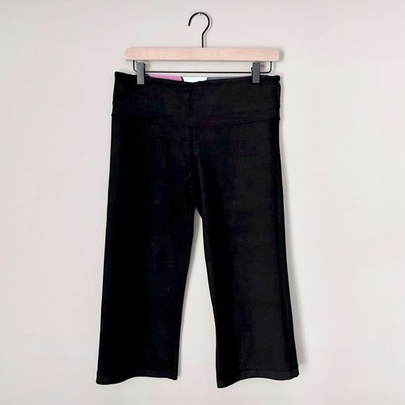 Reversible Groove Crop Yoga Pilates Workout Leggings Capris Lounge Pants - Picture 5 of 15